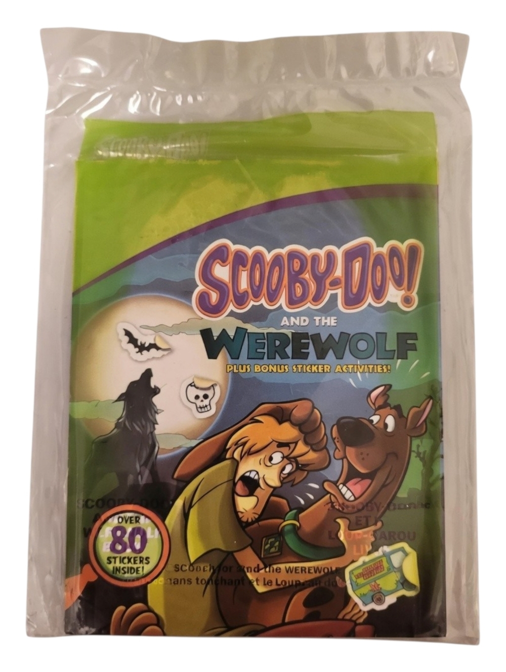 2021 McDonalds Happy Meal Scooby-Doo & Werewolf Book + 30 Stickers NEW Halloween